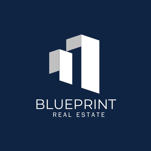Logo e Blueprint Real Estate